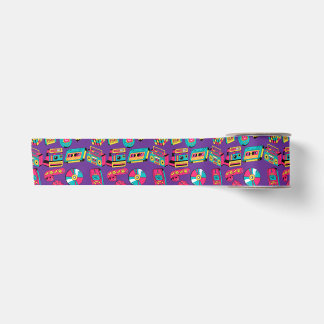 Bright Colorful Retro 90s Satin Ribbon