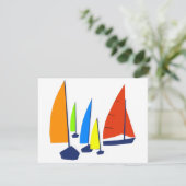 Bright colorful sailboats (Standing Front)