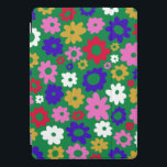Bright Colorful Scandinavian Flower Pattern Green iPad Pro Cover<br><div class="desc">This cute and colorful iPad case features a fun Scandinavian flower pattern in bright green,  blue,  pink,  and yellow.</div>