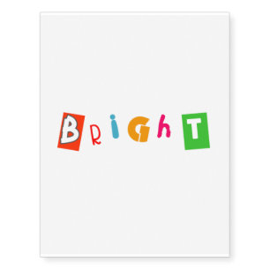 bright colorful simple artistic vivid mix upbeat temporary tattoos