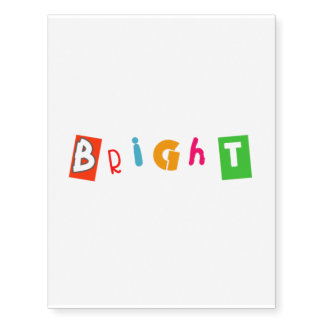 bright colorful simple artistic vivid mix upbeat temporary tattoos