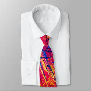 Bright Colorful Splatter Paint Abstract Neck Tie