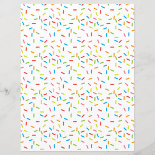 Bright Colorful Sprinkles Pattern Scrapbook Paper