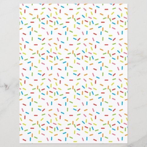 Bright Colorful Sprinkles Pattern Scrapbook Paper