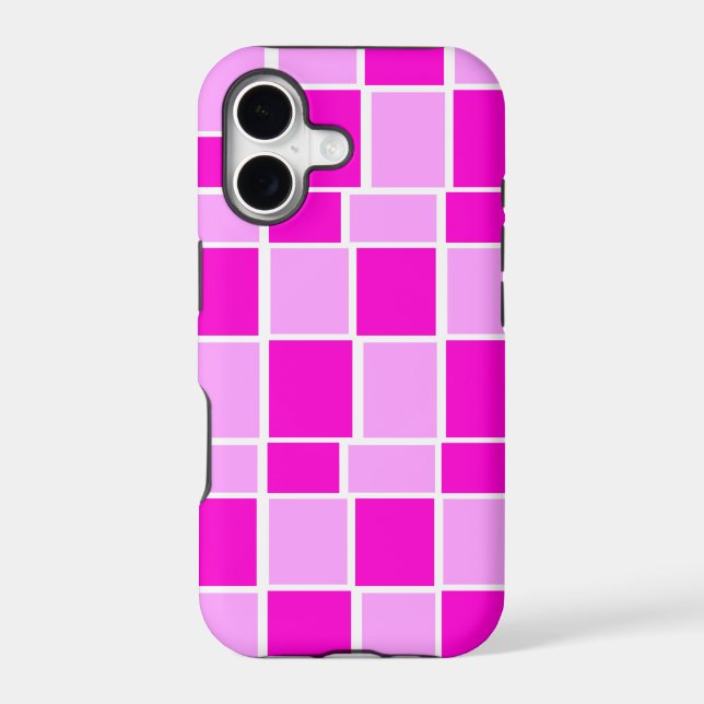 Bright Colorful Square Pattern Design Case-Mate iPhone Case (Back)