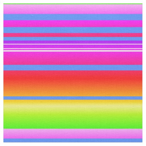 Bright colorful striped fabric