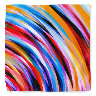 Bright Colorful Stripes Bandana