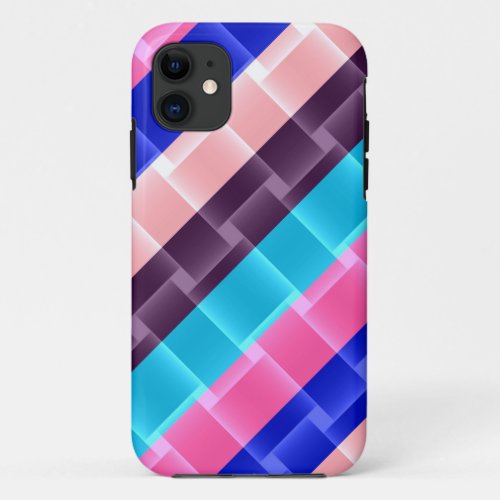 Bright Colorful Stripes Pattern iPhone 11 Case