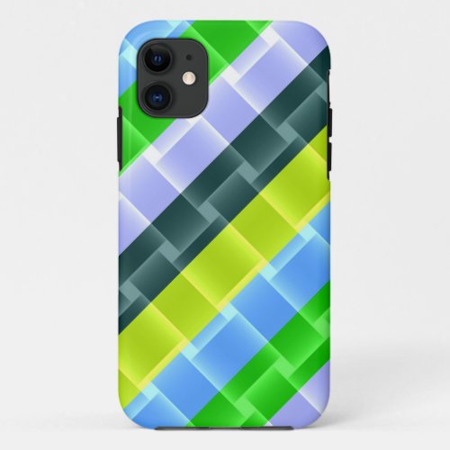 Bright Colorful Stripes Pattern iPhone 11 Case