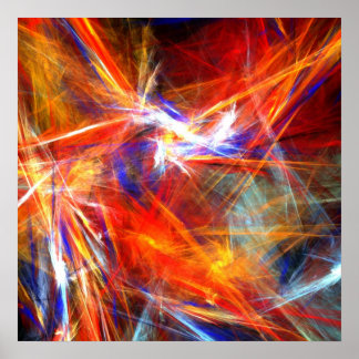 Bright colorful strokes - Poster