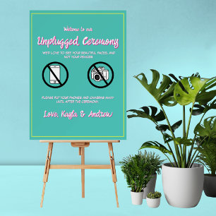 Bright & Colorful Wedding Unplugged Ceremony Foam Board