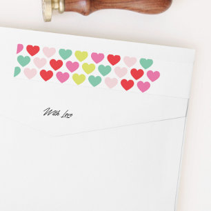 bright colorful wishes   christmas holiday wrap around label