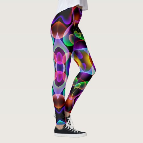 Bright Colorful Womens Leggings Running Pants