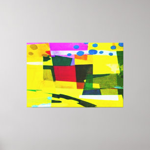BRIGHT COLORS  3 Panel Home Office Canvas Wall Art
