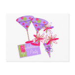 Bright Colors Bachelorette Party Invitation Postcard