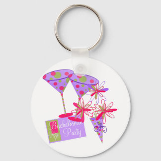 Bright Colors Bachelorette Party Keychain