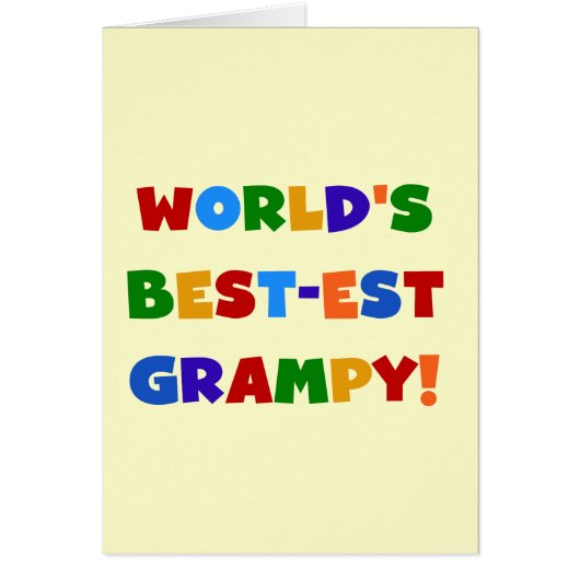 Bright Colors Best-est Grampy T-shirts and Gifts (Front)