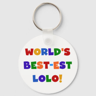 Bright Colors Best-est Lolo T-shirts and Gifts Keychain