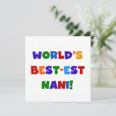 Bright Colors Best-est Nani T-shirts and Gifts (Standing Front)