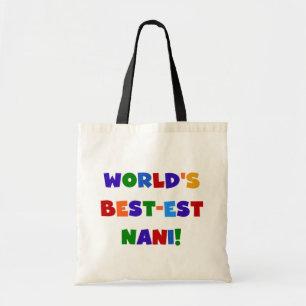 Bright Colors Best-est Nani T-shirts and Gifts Tote Bag