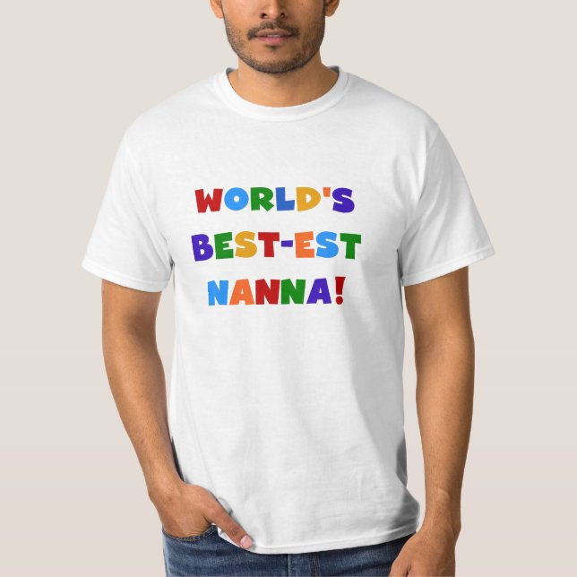 Bright Colors Best-est Nanna Tshirts (Front)