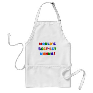 Bright Colors Best-est Nanna Tshirts Adult Apron