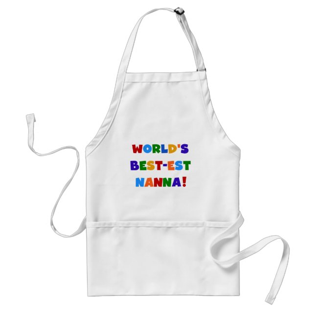 Bright Colors Best-est Nanna Tshirts Adult Apron (Front)