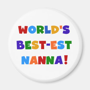 Bright Colors Best-est Nanna Tshirts Magnet