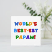 Bright Colors Best-est Papaw Tshirts and Gifts (Standing Front)
