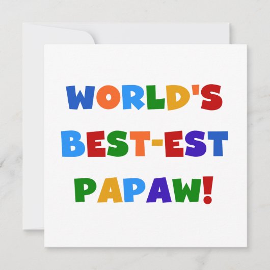 Bright Colors Best-est Papaw Tshirts and Gifts (Front)