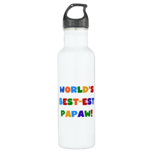 Bright Colors Best-est Papaw Tshirts and Water Bottle