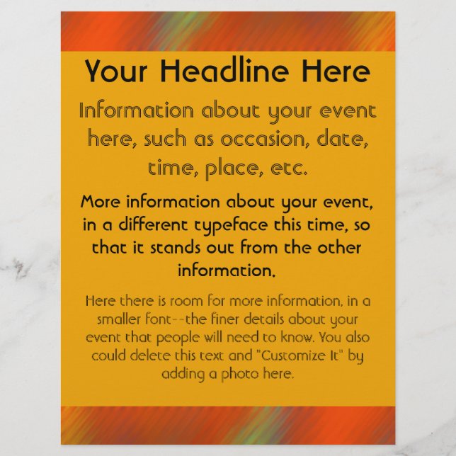 Bright Colors Flyer (Front)