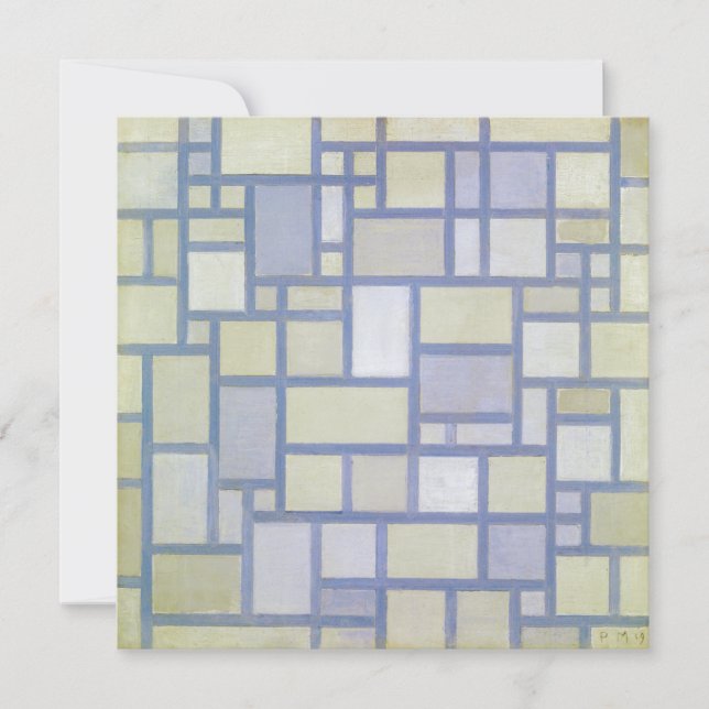 Bright Colors Gray Lines | Piet Mondrian | (Front)