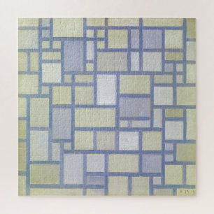 Bright Colors Gray Lines Piet Mondrian Jigsaw Puzzle