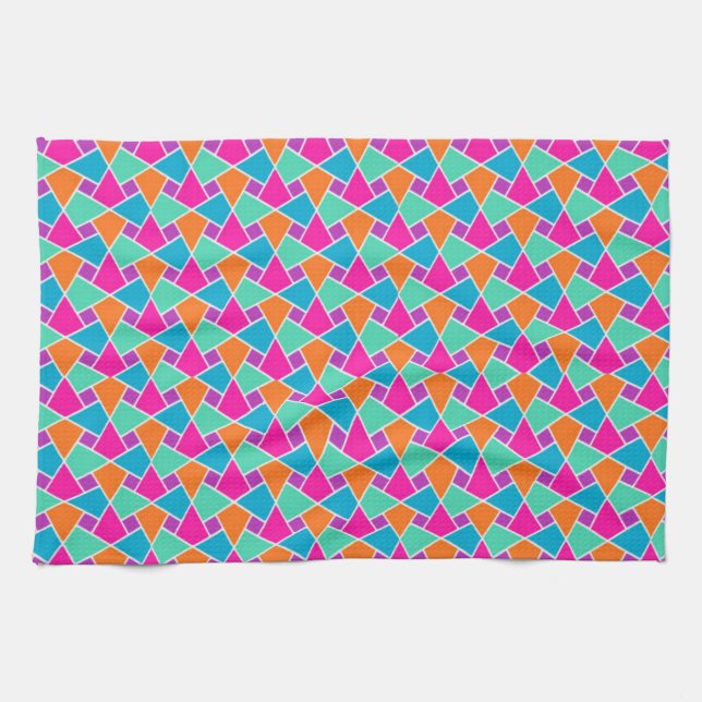 Bright Colors Islamic Pattern Kitchen Towel (Horizontal)