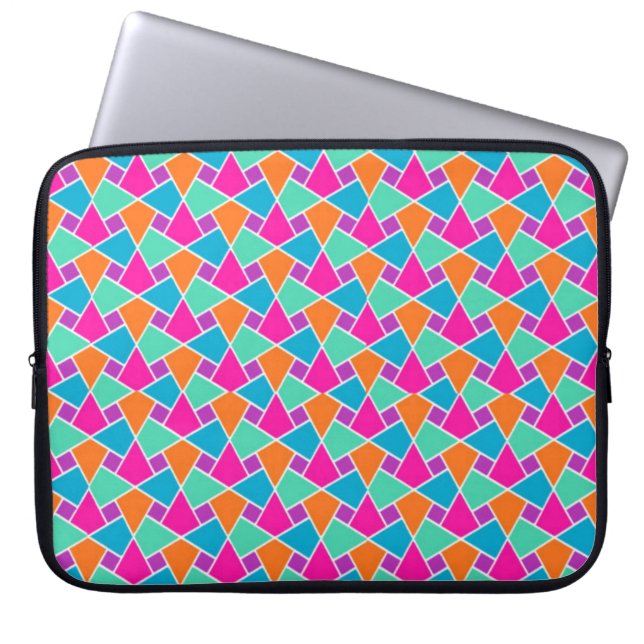 Bright Colors Islamic Pattern Laptop Sleeve (Front)