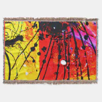 Bright throw blanket store