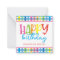 Bright Colors Plaid Happy Birthday Gift Enclosure