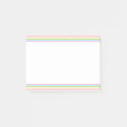 Bright Colors Striped Template Purple Green Pink Post-it Notes
