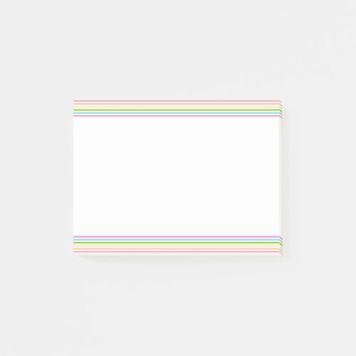 Bright Colors Striped Template Purple Green Pink Post_it Notes