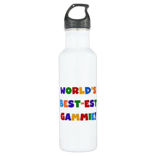 Bright Colors Worlds Best_est Gammie Water Bottle