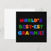 Bright Colors World's Best-est Grammie Gifts (Front/Back)