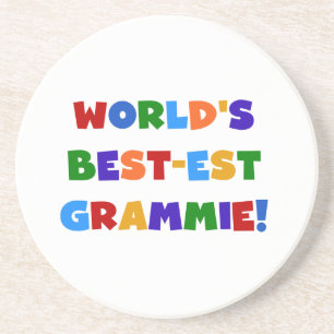 Bright Colors World's Best-est Grammie Gifts Coaster