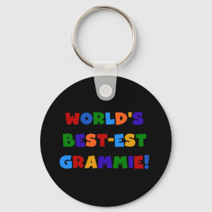 Bright Colors World's Best-est Grammie Gifts Keychain