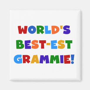 Bright Colors World's Best-est Grammie Gifts Magnet