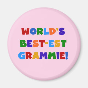 Bright Colors World's Best-est Grammie Gifts Magnet