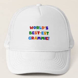 Bright Colors World's Best-est Grammie Gifts Trucker Hat