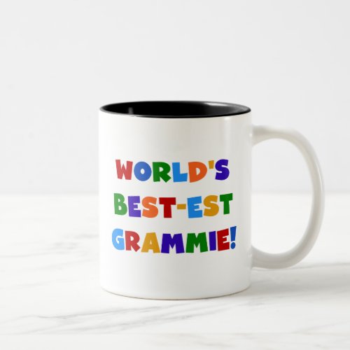 Bright Colors Worlds Best_est Grammie Gifts Two_Tone Coffee Mug