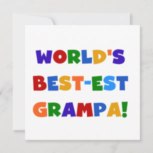 Bright Colors World's Best-est Grampa Gifts
