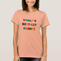 Bright Colors World's Best-est Nanny Gifts